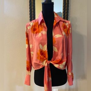 Ellen Tracy Silk Top Size 8